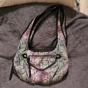 Multicolor Snakeskin Pattern Simply Vera Vera Wang Shoulder Bag